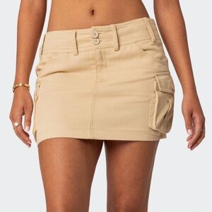 EDIKTED low rise cargo skirt